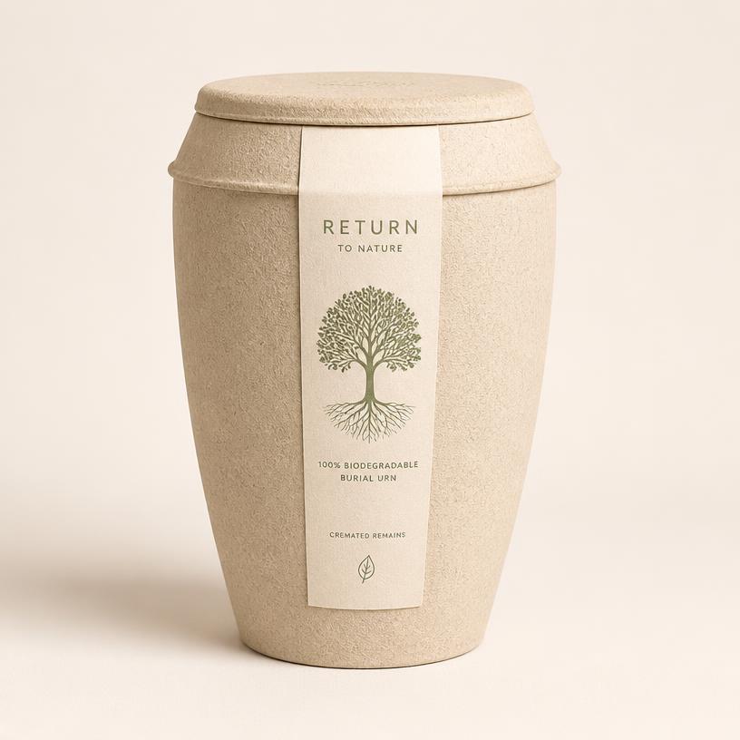 Bio-Urne Naturpapier