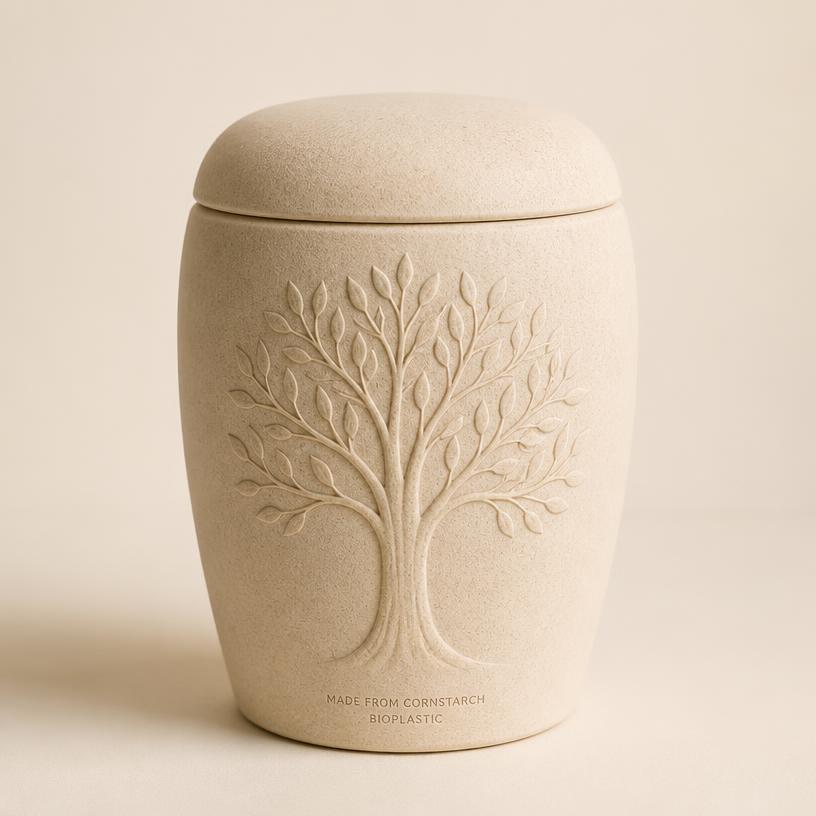 Bio-Urne Baummotiv